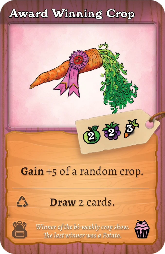 Award Winning Crop card
