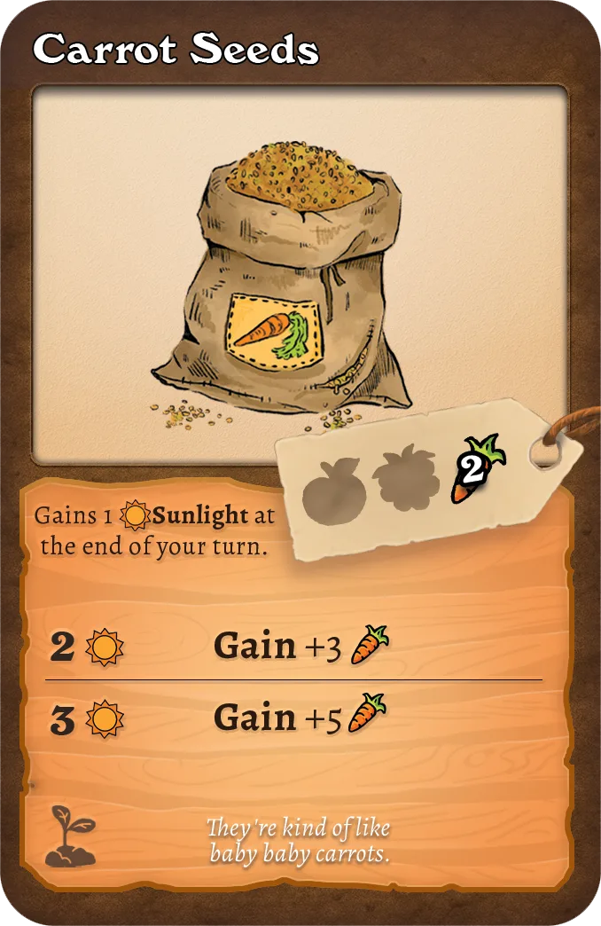 Carrot Seeds card