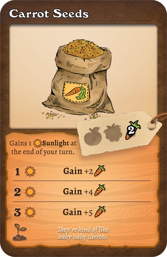 Carrot Seeds card