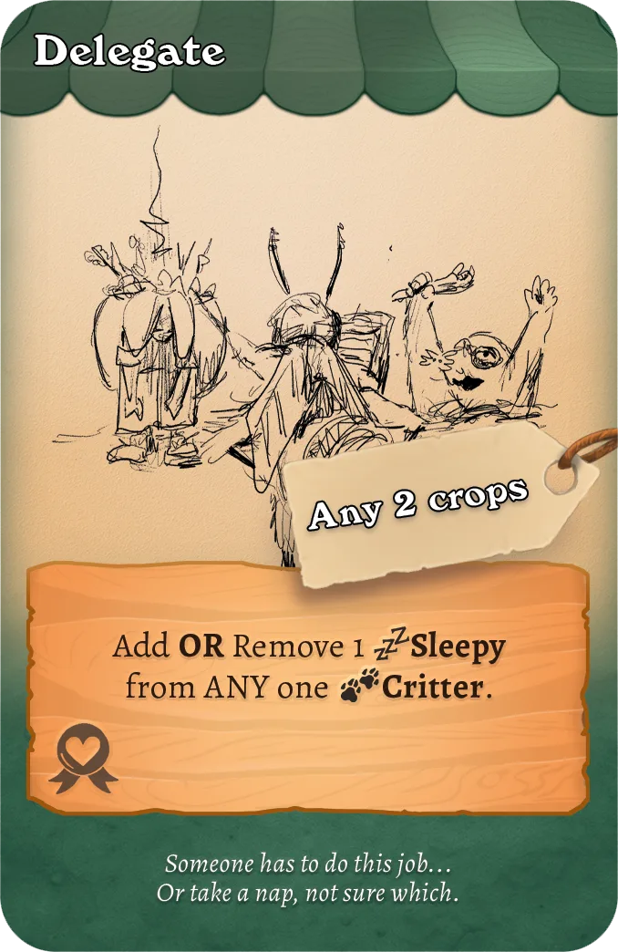 Delegate card