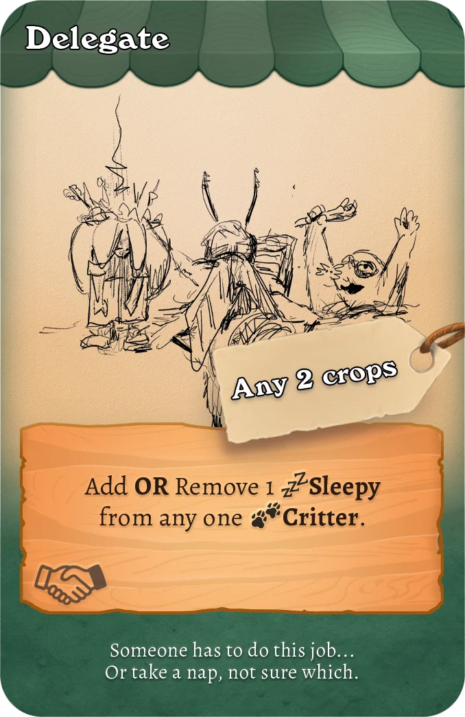 Delegate card
