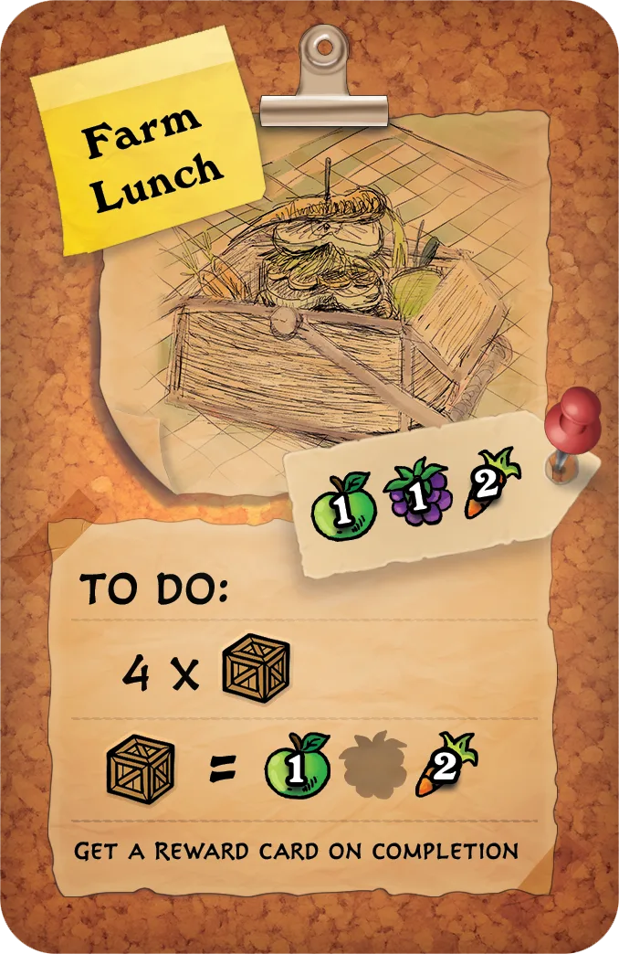 Farm Lunch card