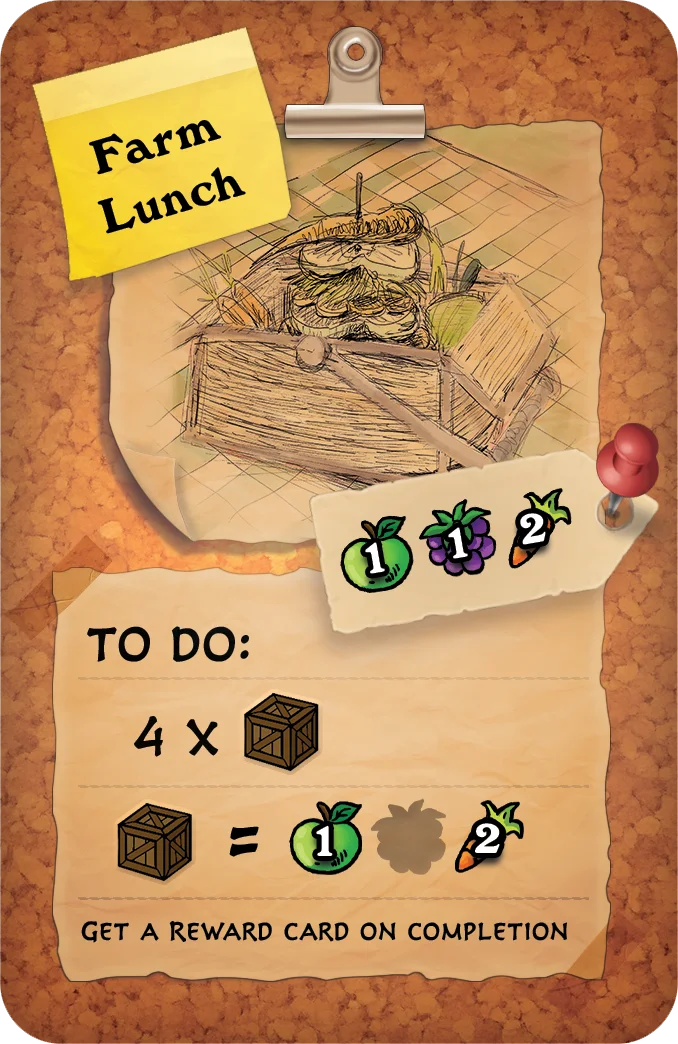 Farm Lunch card