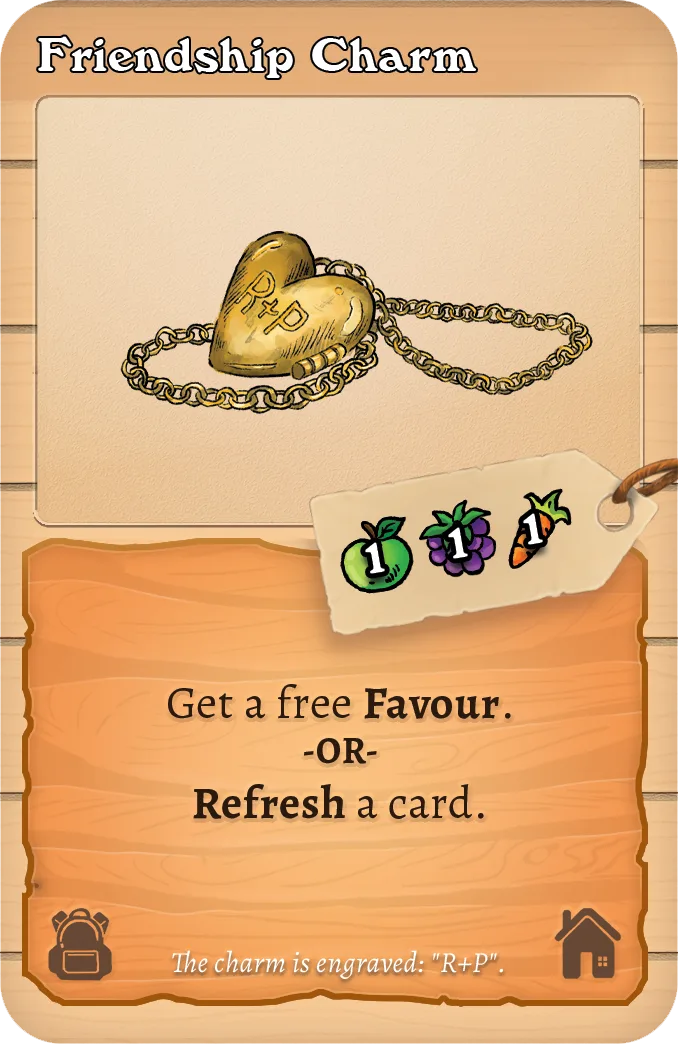 Friendship Charm card