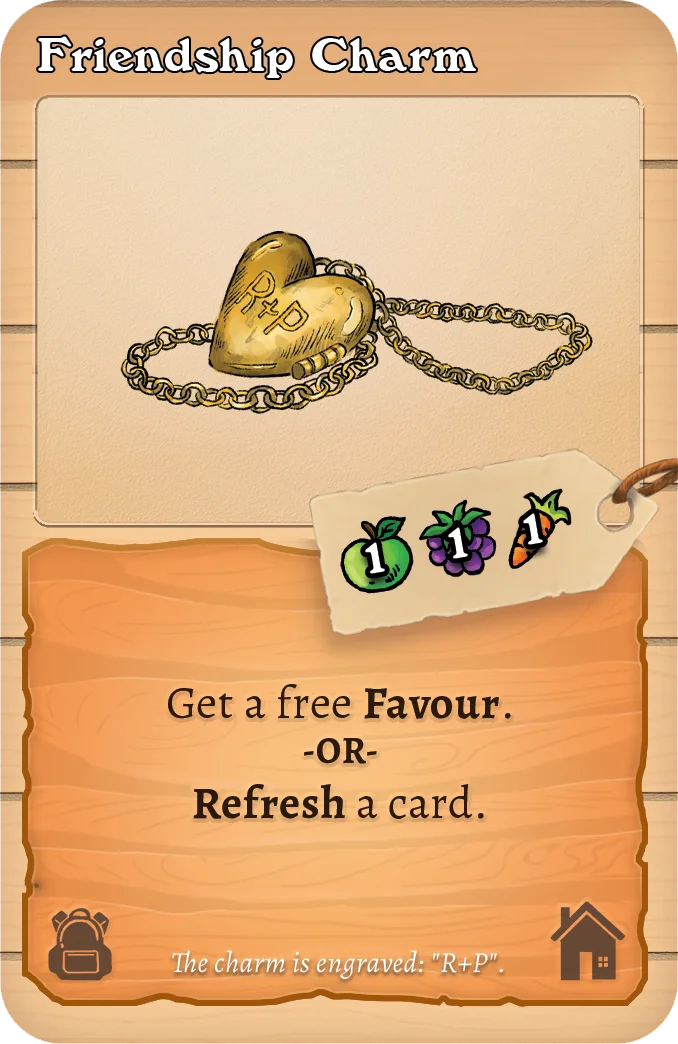 Friendship Charm card