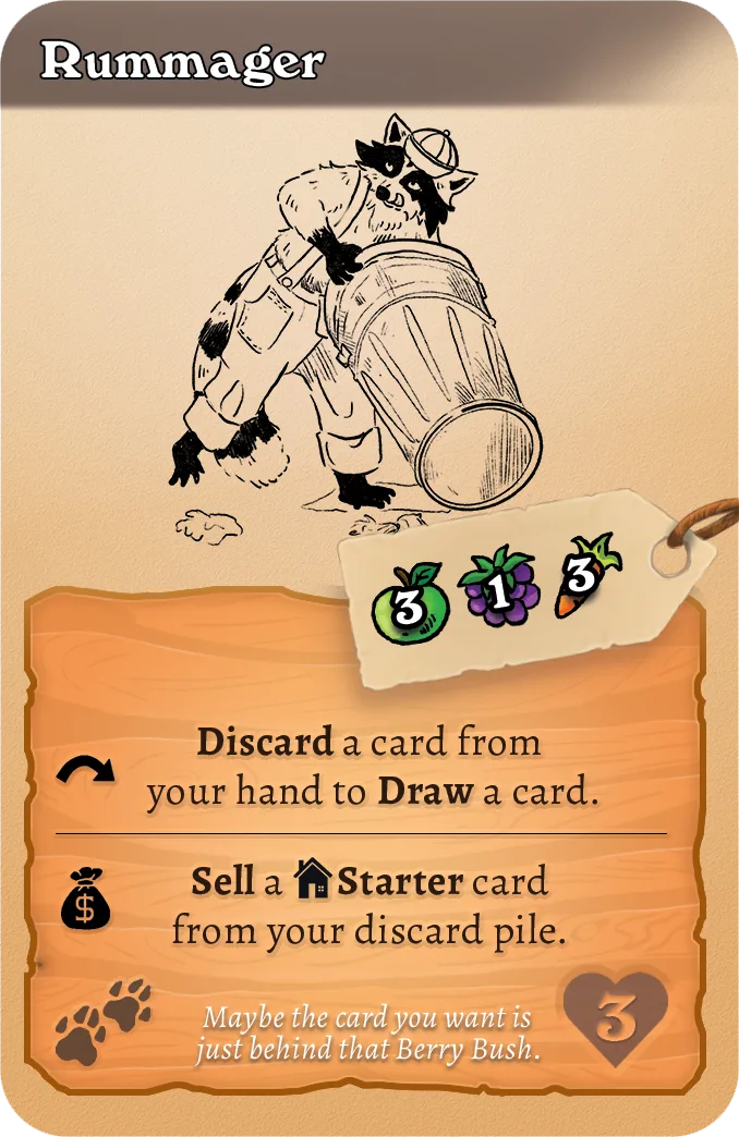 Rummager card