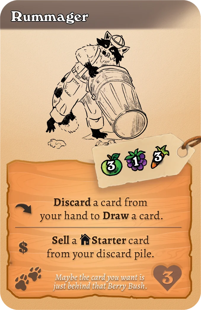 Rummager card