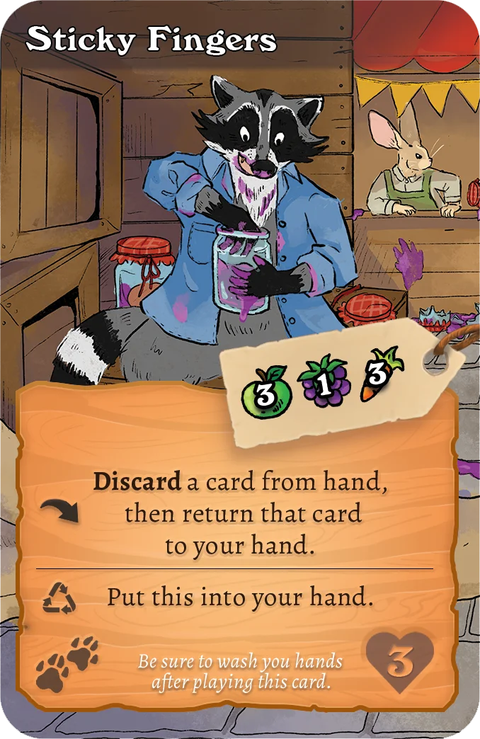 Sticky Fingers card