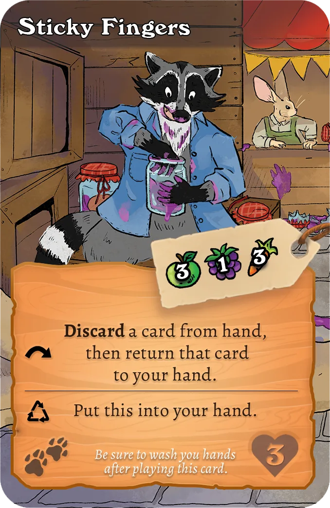 Sticky Fingers card